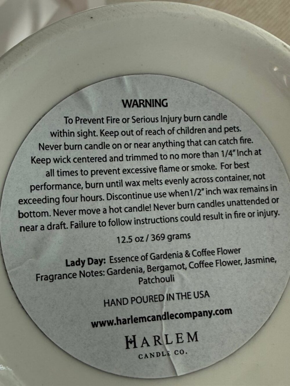 HARLEM CANDLE Co. Lady Day Floral Ceramic Candle - Picture 7 of 8